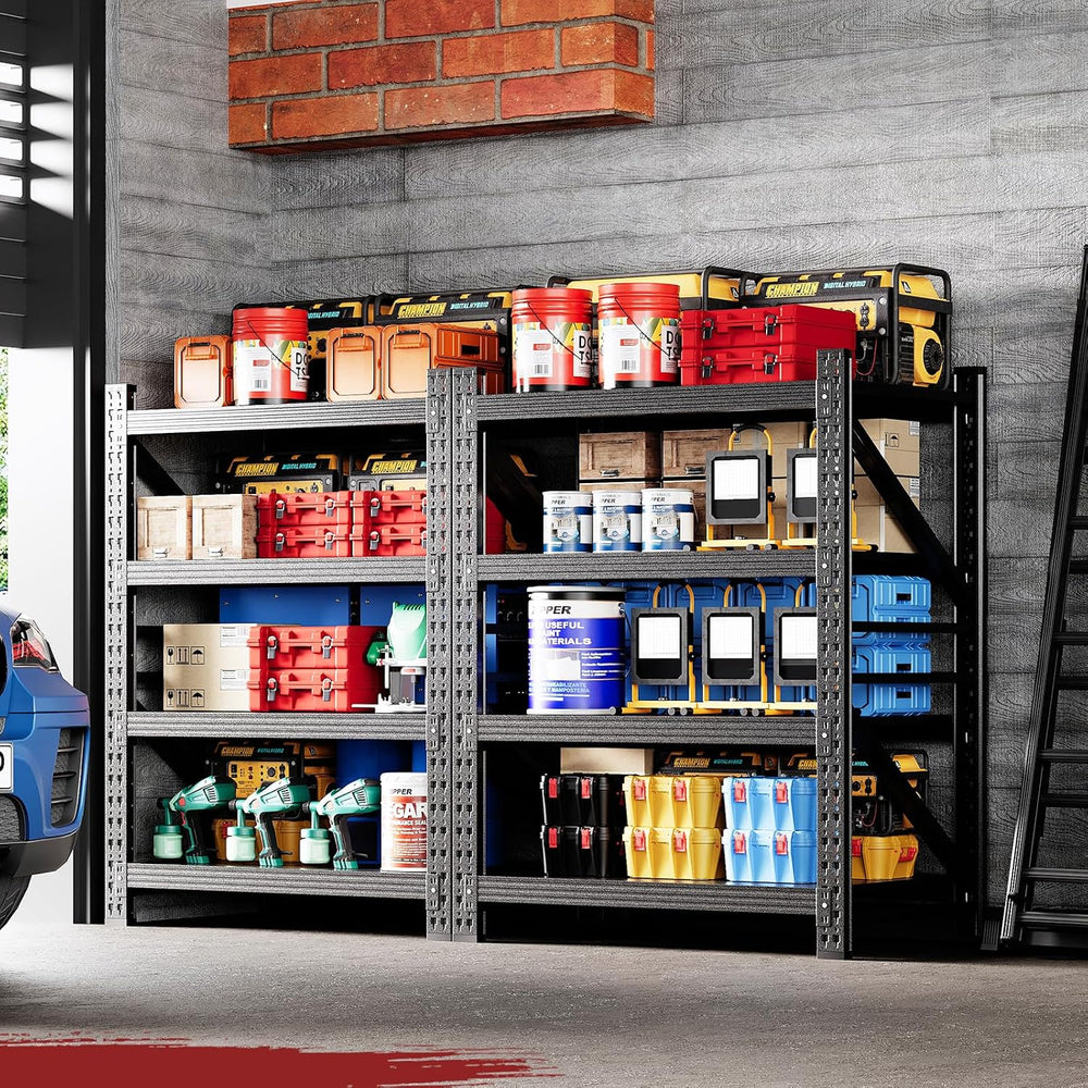 40" Wide Storage Shelves, 2000LBS Garage Shelving Heavy Duty, Standing S...