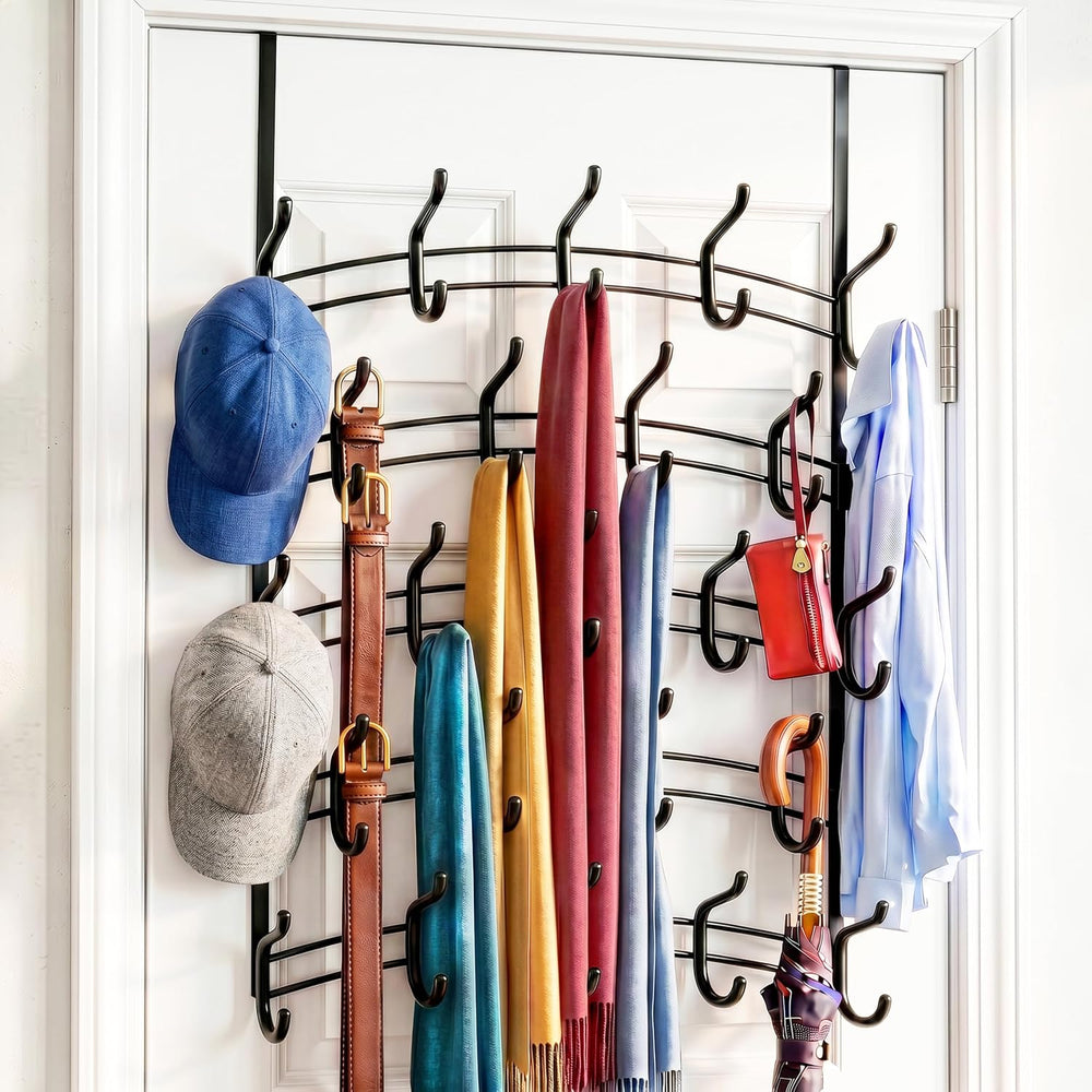 LYNK Professional® Home™ Over the Door Hooks - 46 Hook – Over the Door Coat R...
