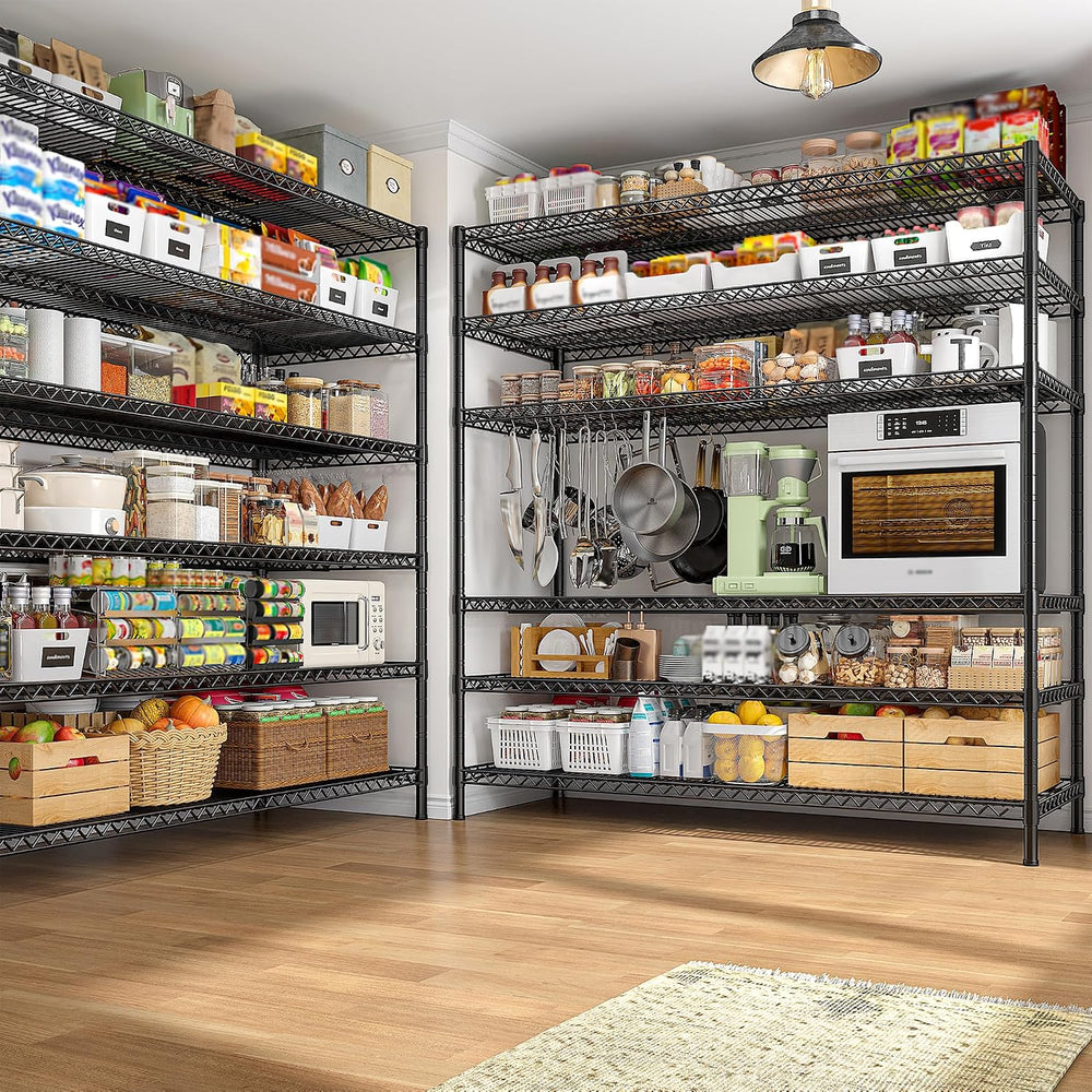 REIBII 83"H Storage Shelves 3840LBS Metal Shelving Unit Garage Shelving ...