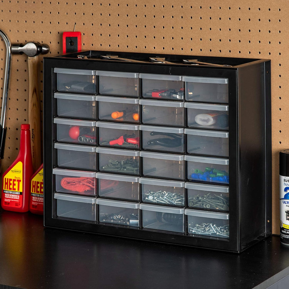 IRIS USA, Inc. DPC-64 64 by 7 Inch, Drawer Parts and Hardware Cabinet, Pearl