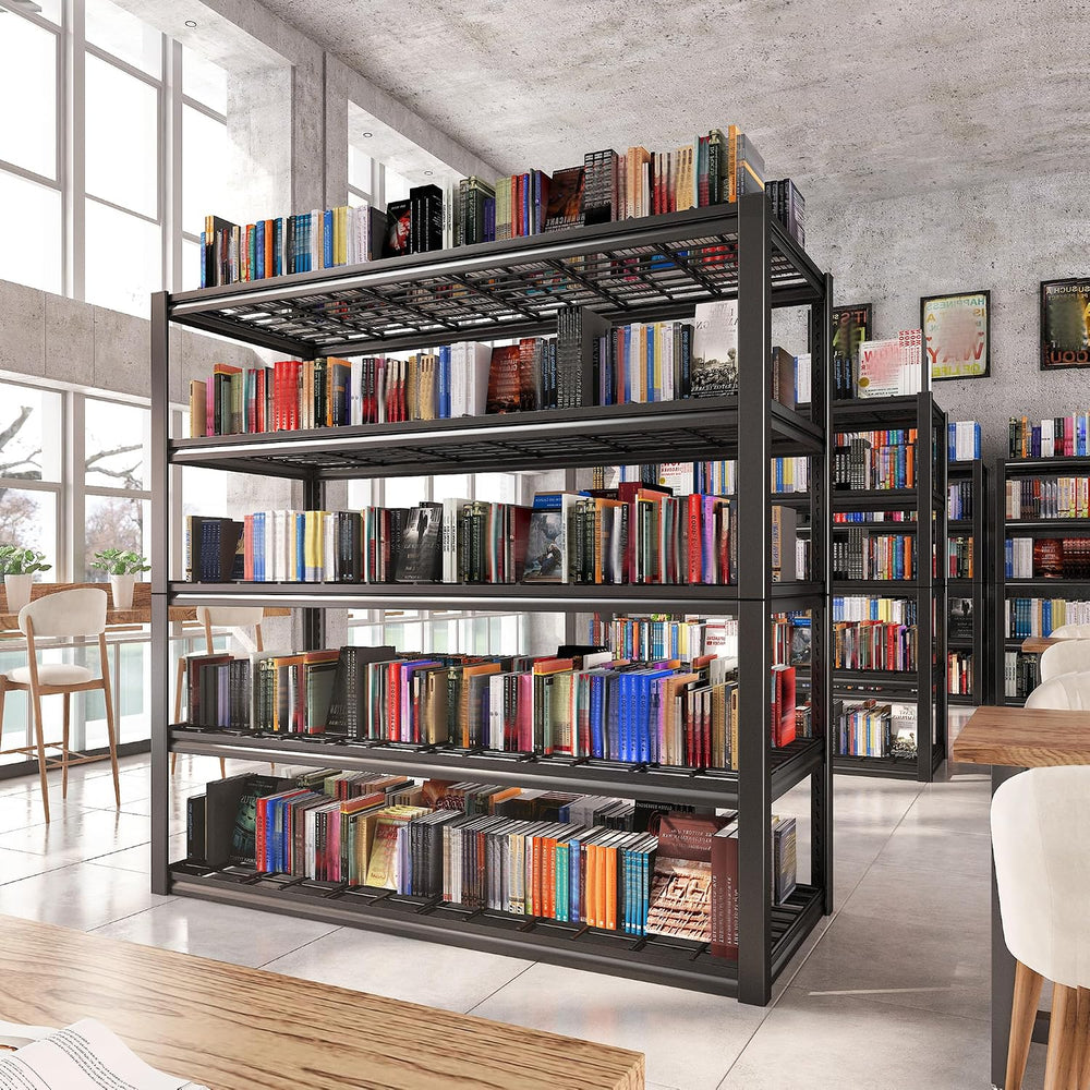 REIBII 48.2''W Garage Shelving Heavy Duty, Adjustable Shelves for Bas...
