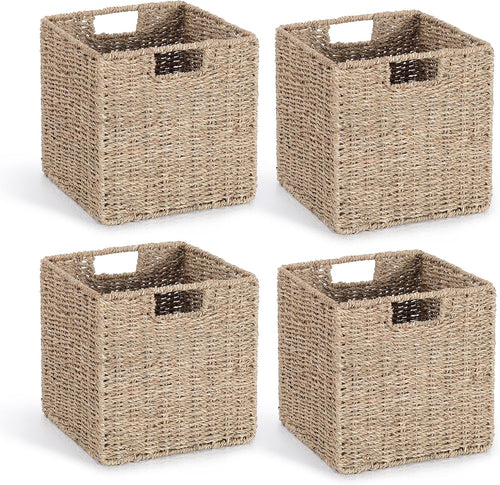 10.5 x 10.5in seagrass storage baskets set of, main product view