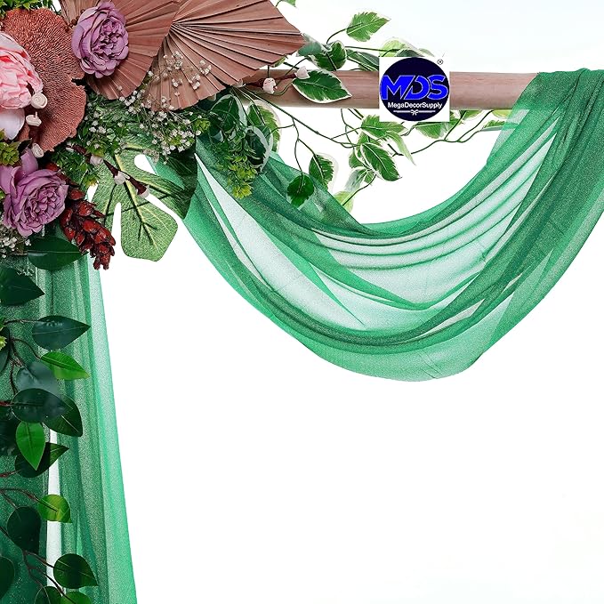 MDS Halloween Chiffon Draping Fabric - 1 Panel, 30" Wide x 40ft Long - S...