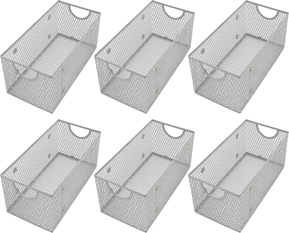 YBM HOME Kitchen Pantry Organizer Wire Basket for Shelves, Pantry, and Cabine...
