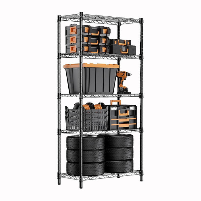 1250 lbs Storage Shelving Utility Shelving Unit 5-Tier Utility Shelving Unit