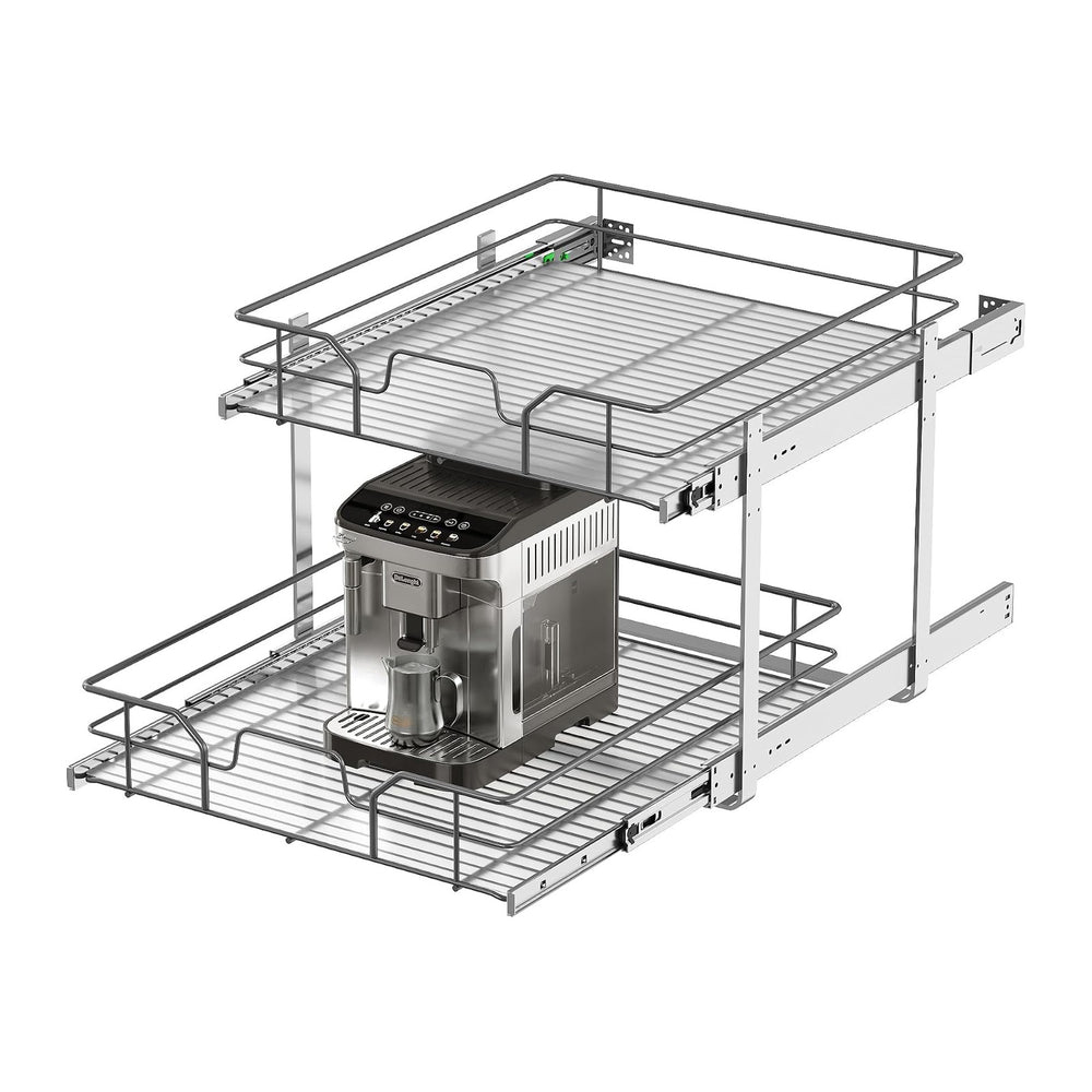 2-Tier Pull Out Cabinet Organizer (20" W x 22" D)