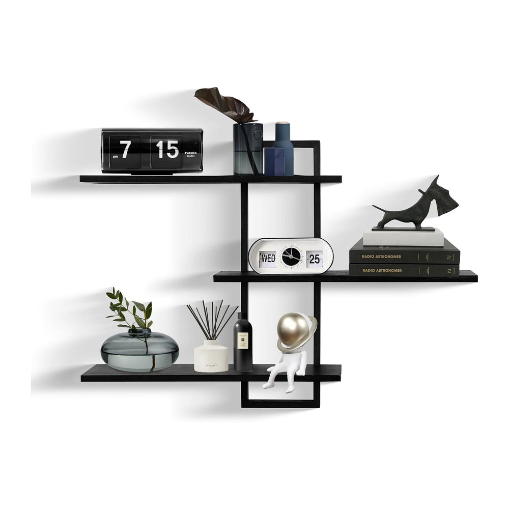 3 Tier Wall Shelf,Floating Shelf for Wall,Decorative Wall Shelves Modern