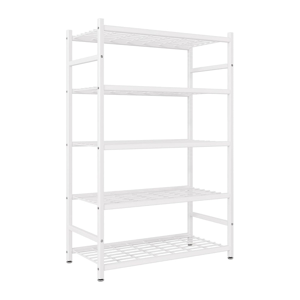 36.4" W Storage Shelves, 5-Tier Metal Shelving Unit with Leveling Feet