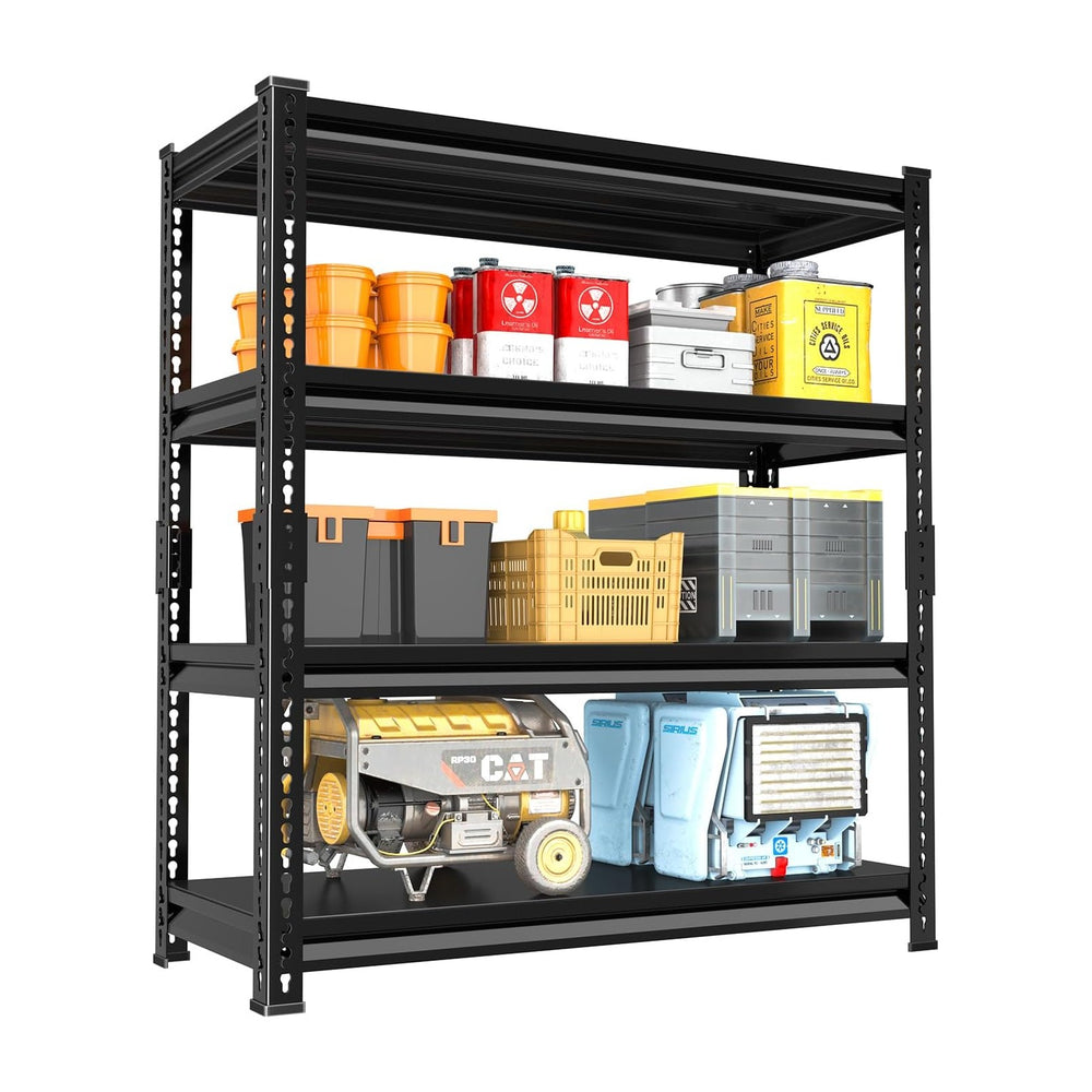 48" W Garage Shelving Heavy Duty, 1800LBS Loads Adjustable Garage Storag...