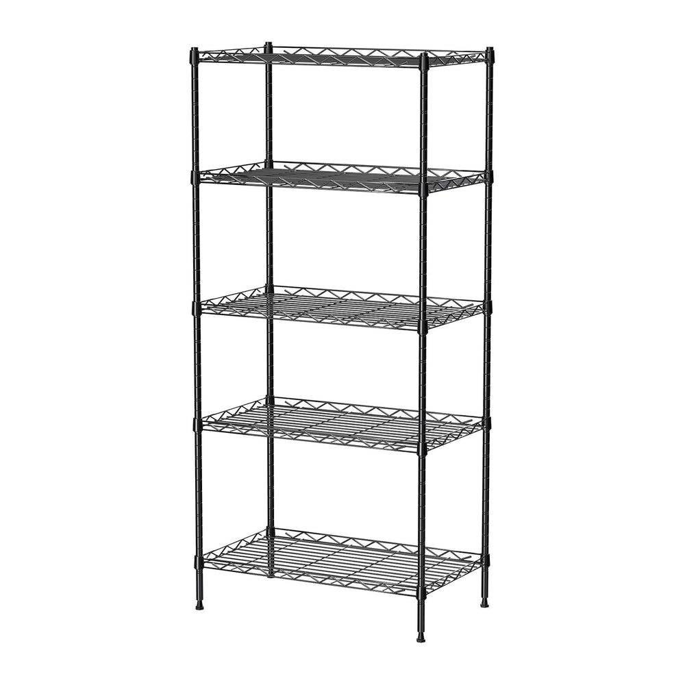 5 Tier Standing Metal Wire Shelving Unit, Adjustable Height, Storage Shelf Un...