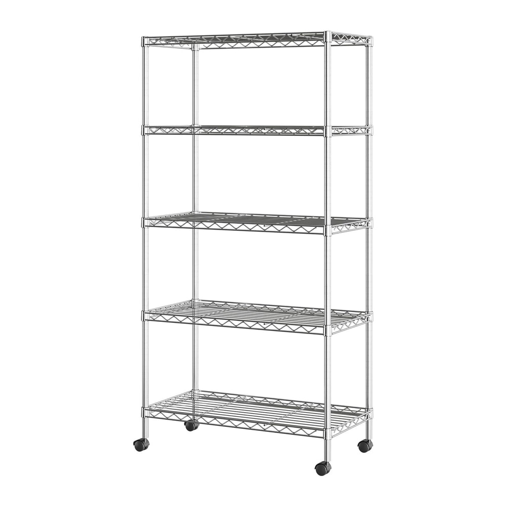 5-Tier Steel Wire Shelving, 30"W x 14"D x 61.5"H