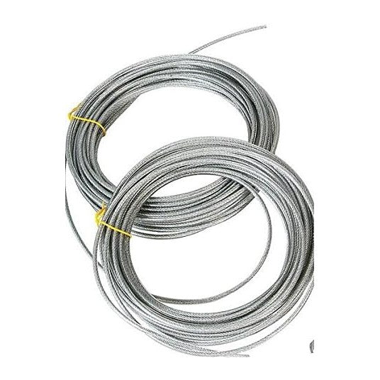 50-250 Ft Clothesline Cable, Vinyl Coated Heavy Duty 500 Lb. Flexible, Long-Lasting The Best for Washline Pulleys (250 ft)