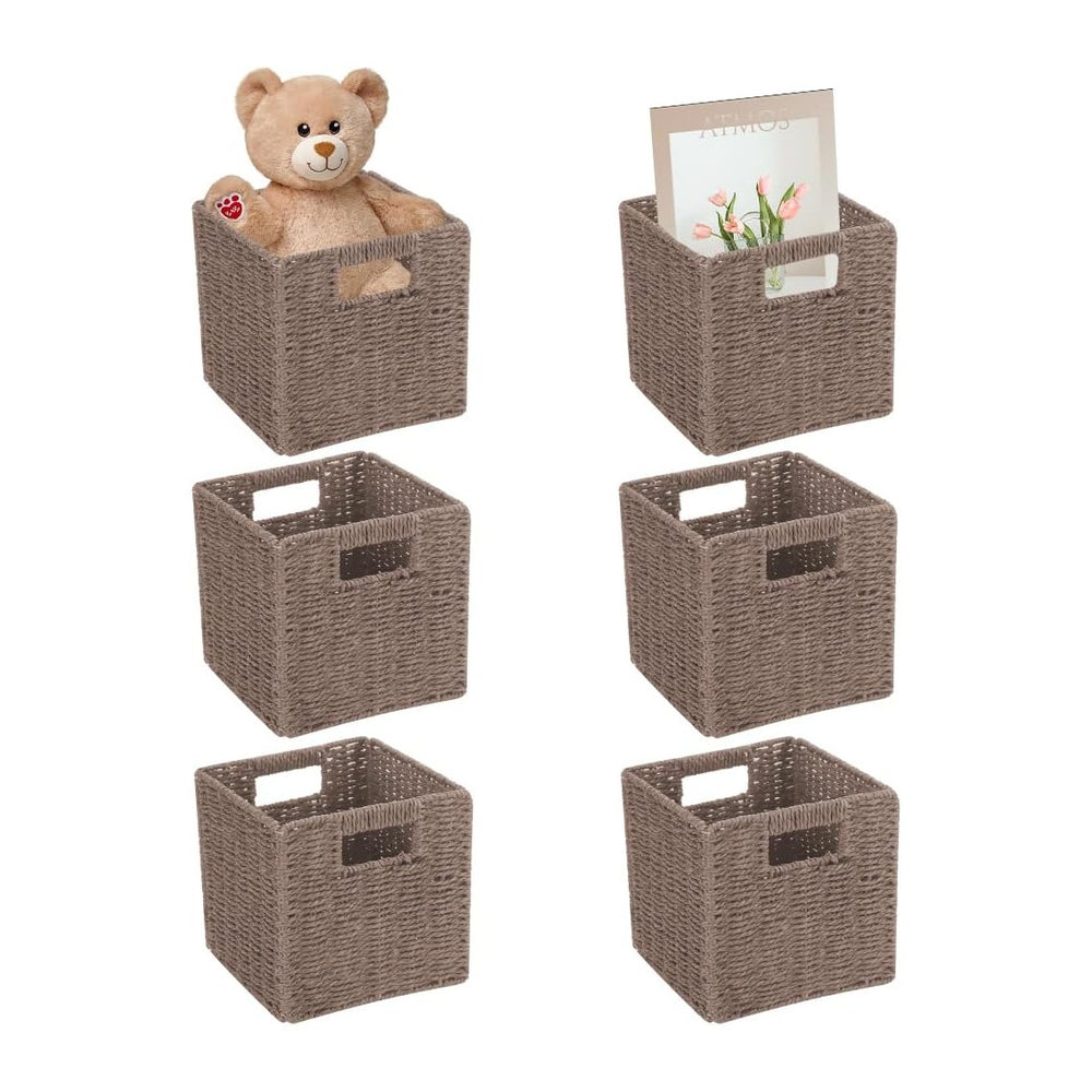 6 Pack 8.7 Inch Wicker Baskets