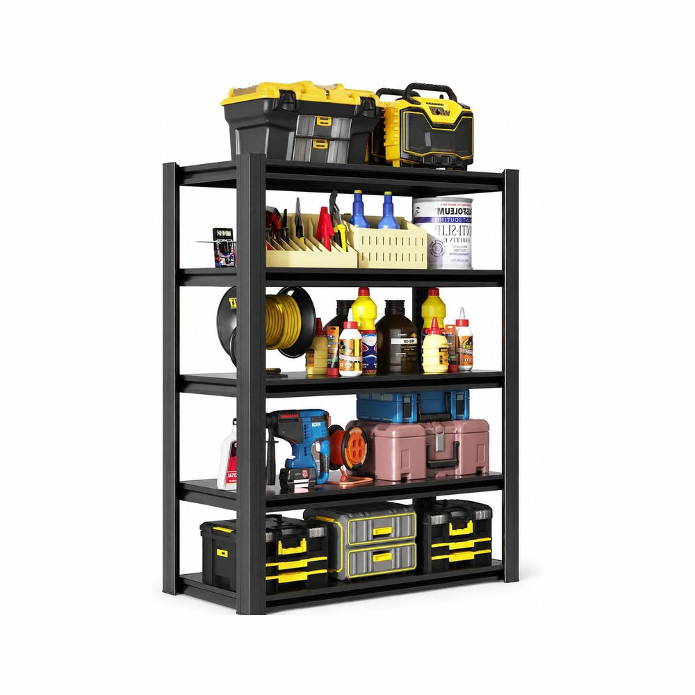 63" H Garage Shelving, Heavy Duty Storage Shelves, Garage Storage Shelve...