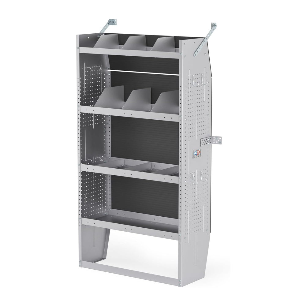 AA Products SH-6003 Steel Mid/High Roof Van Shelving Storage System Fits Tran...