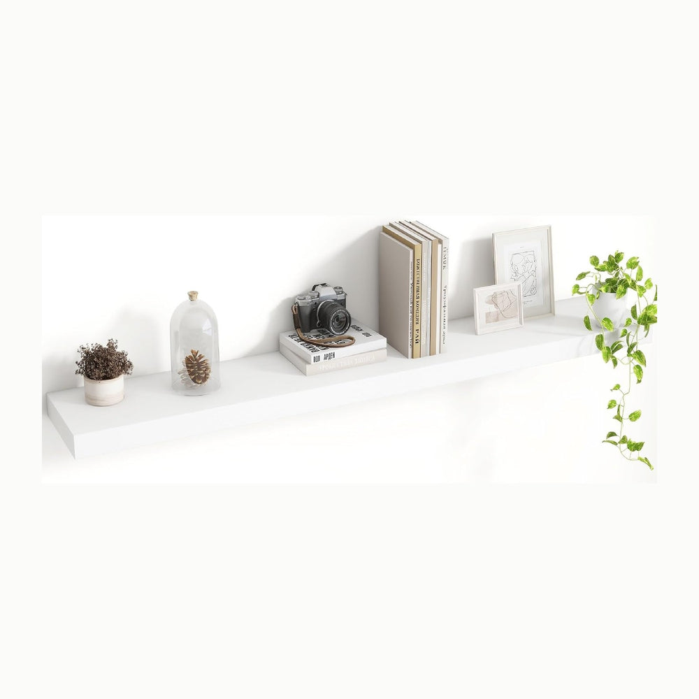 Acovy 48 Inch Floating Shelves, 8 Inch Deep Floating Shelves for Wall, Hangin...