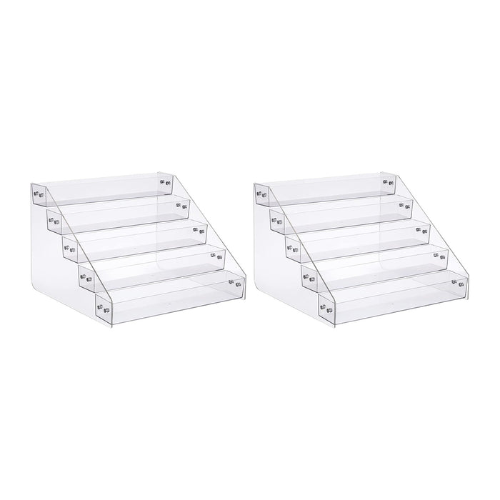 Acrylic Spice Rack, Tiered Spice Rack Shelf Seasoning Organizer