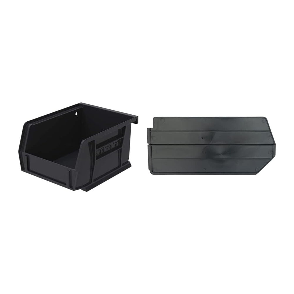 Akro-Mils 30210 AkroBins Plastic Hanging Stackable Storage Organizer Bin, 5-I...