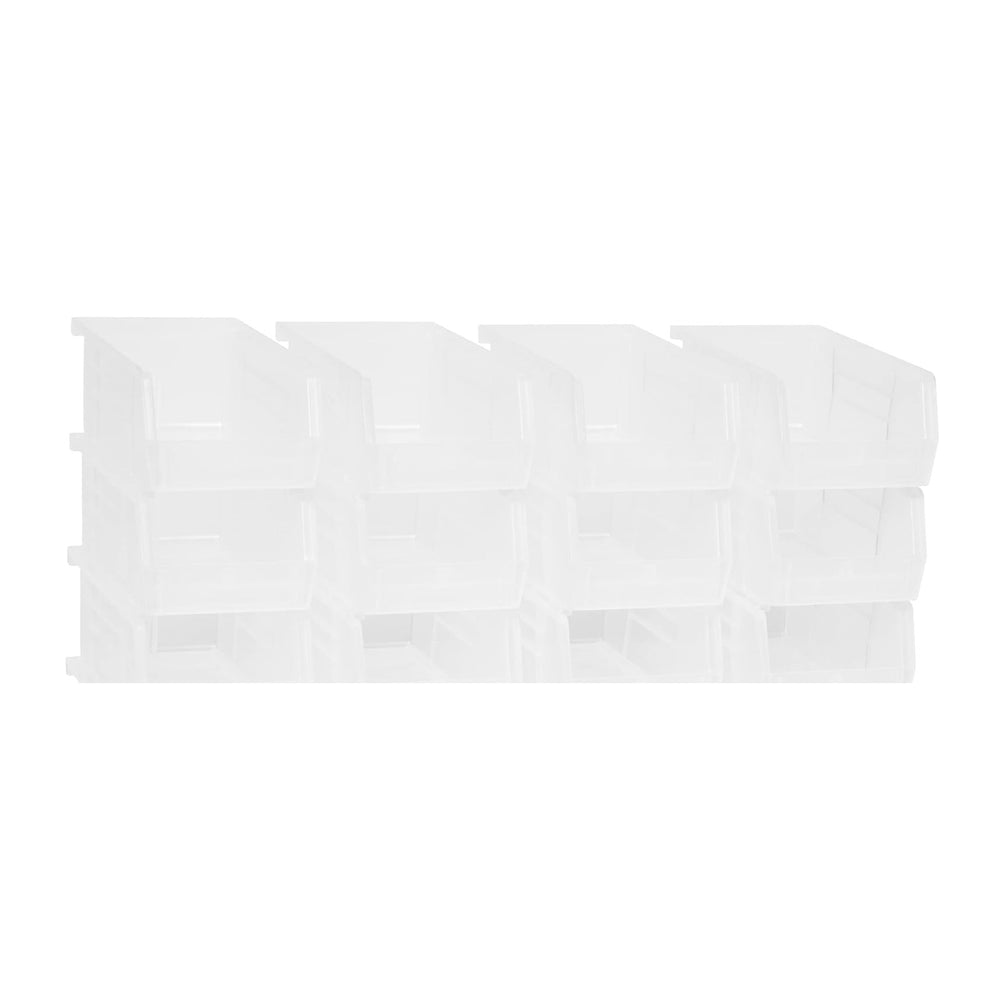 Akro-Mils 30220 AkroBins Plastic Storage Bins, 7"x4"x3", Clear...