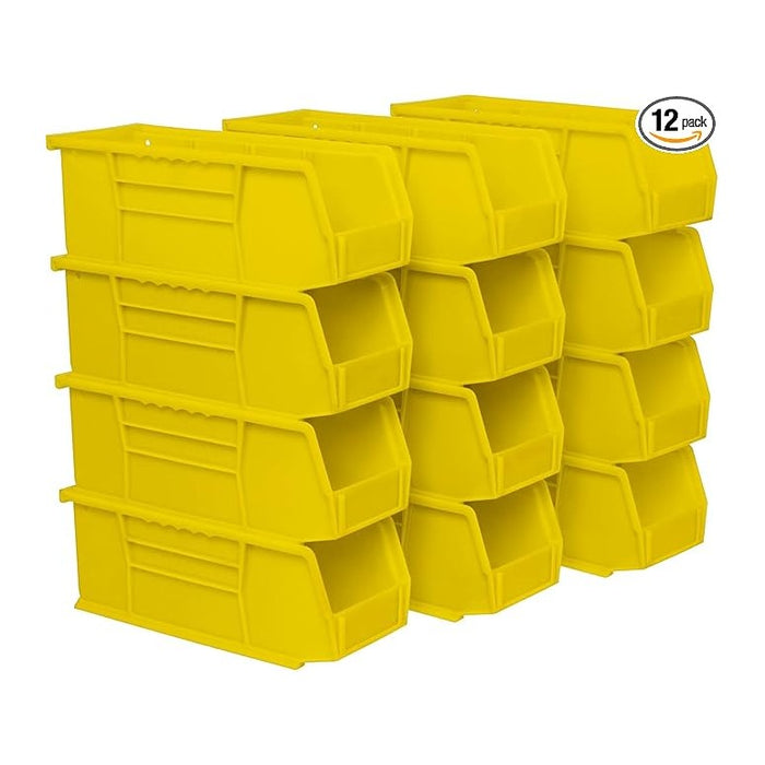 Akro-Mils 30224 AkroBins Plastic Storage Bins, Space-Saving Stackable Bins