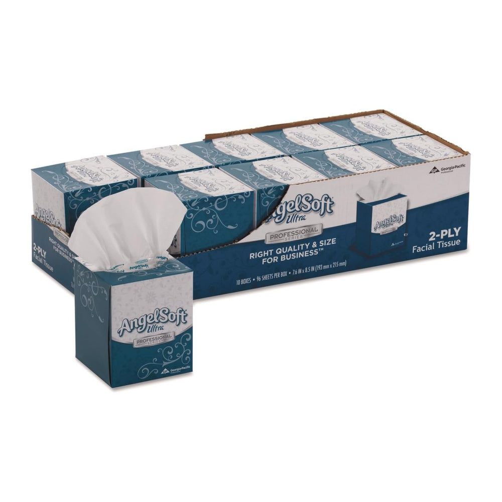 Angel Soft 4636014 ps Ultra Facial Tissue, 2-Ply, White, 7 3/5 x 8 1/2, 96/Bo...