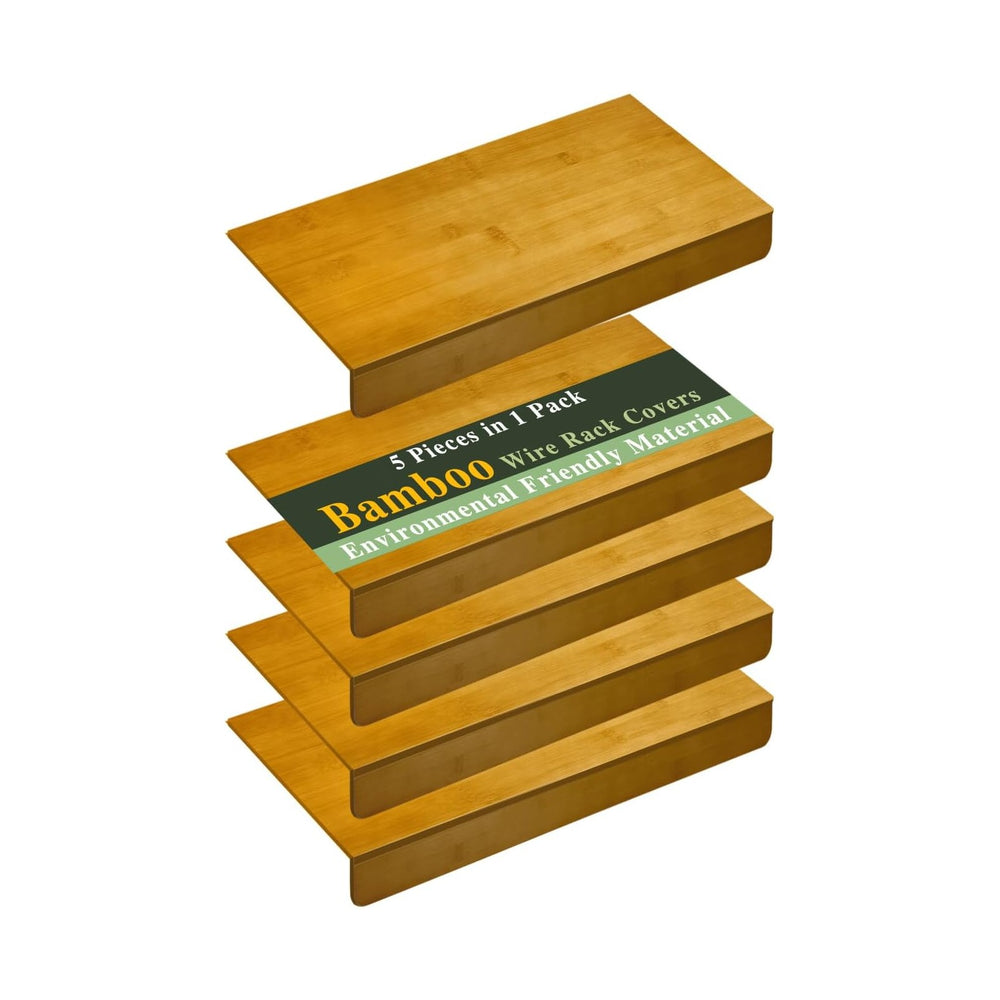 Bamboo Wire Shelf Covers for Wire Shelving,Heavy Duty Wire Rack Covers for Pa...