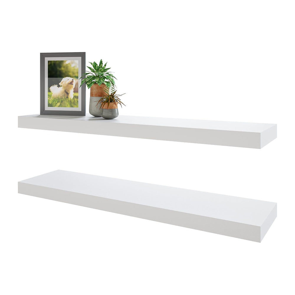 BAMEOS Floating Shelves, 31W x 8D Wall Mounted Display Shelves with Invisible...