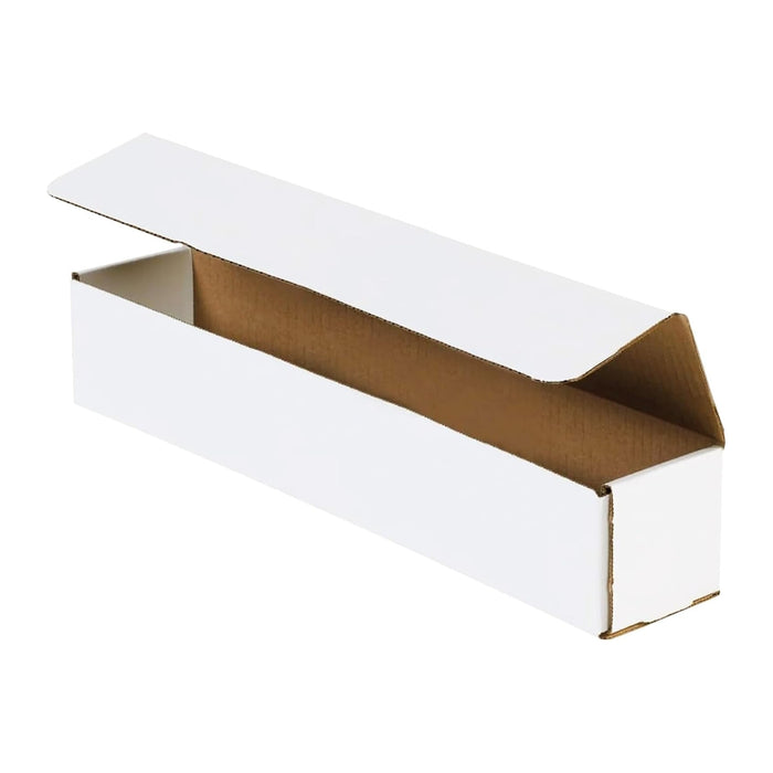 Box USA Small Box Mailers 12x2x2" White (Pack of 50) Corrugated Cardboard Box Mailer for Packing, Moving, Storage | Bulk Gift Box or Product Packaging for Small Business, Home, FBA