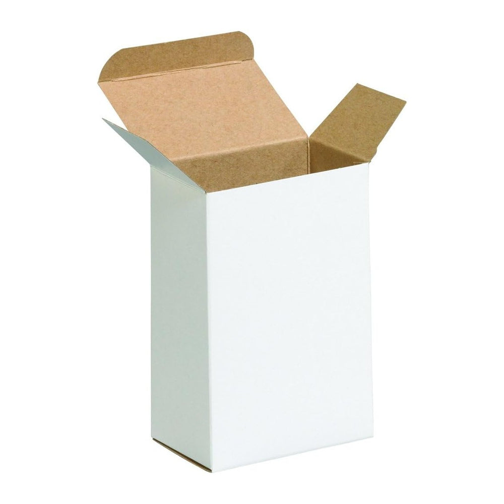 BOX USA White Folding Gift Boxes 2.5x1.75x4, 500-Pack