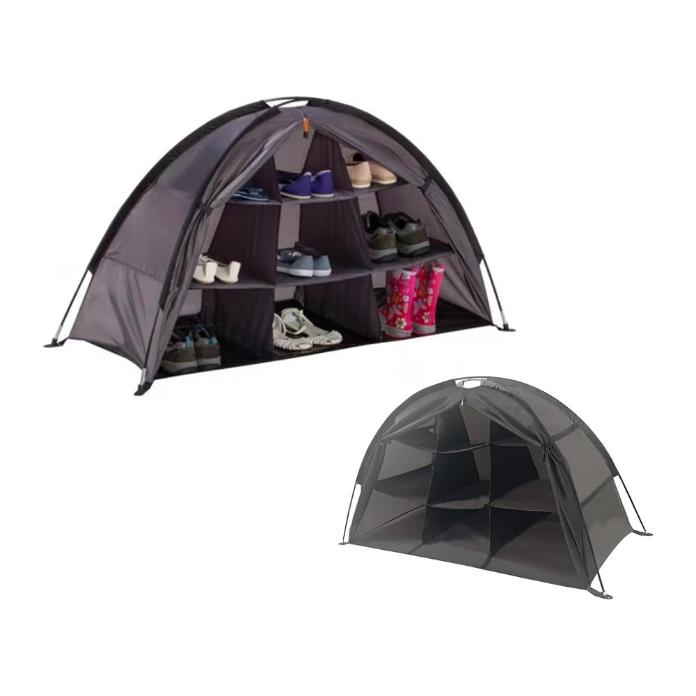 Camping Organizer Shoes,Tent Organizer, RV Shoe Organizer with Zippered Flap(...
