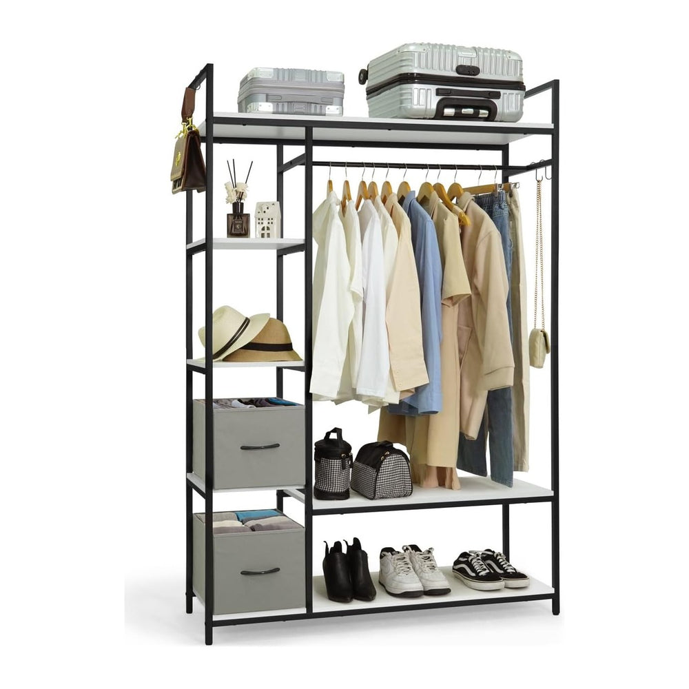 CAPHAUS 979lbs Capacity Garment Rack for Hanging Clothes, Heavy Duty Open War...