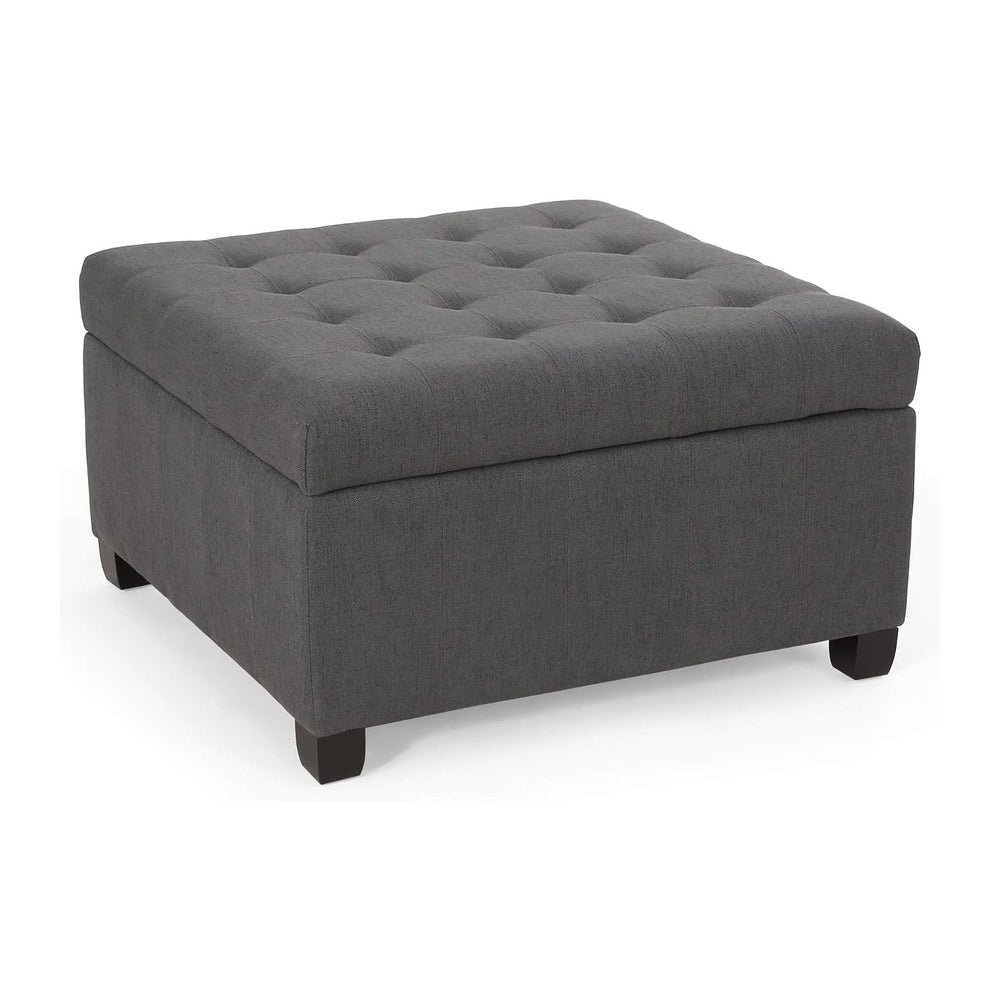 Christopher Knight Home Hedda Tufted Fabric Storage Ottoman