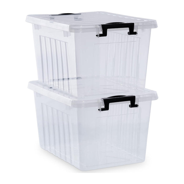 Citylife 22 QT Clear Plastic Storage Bins