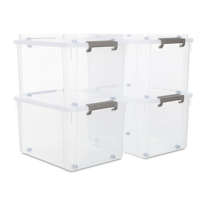 Citylife 6 Packs 58.1 QT Plastic Storage Bins