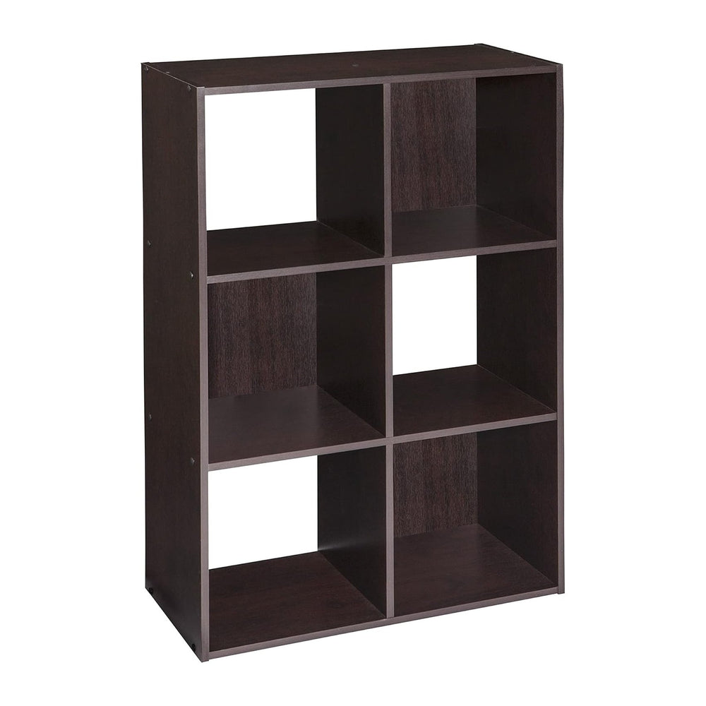 ClosetMaid Cubeicals 6 Cube Storage Shelf Organizer Bookshelf, Stackable, Ver...