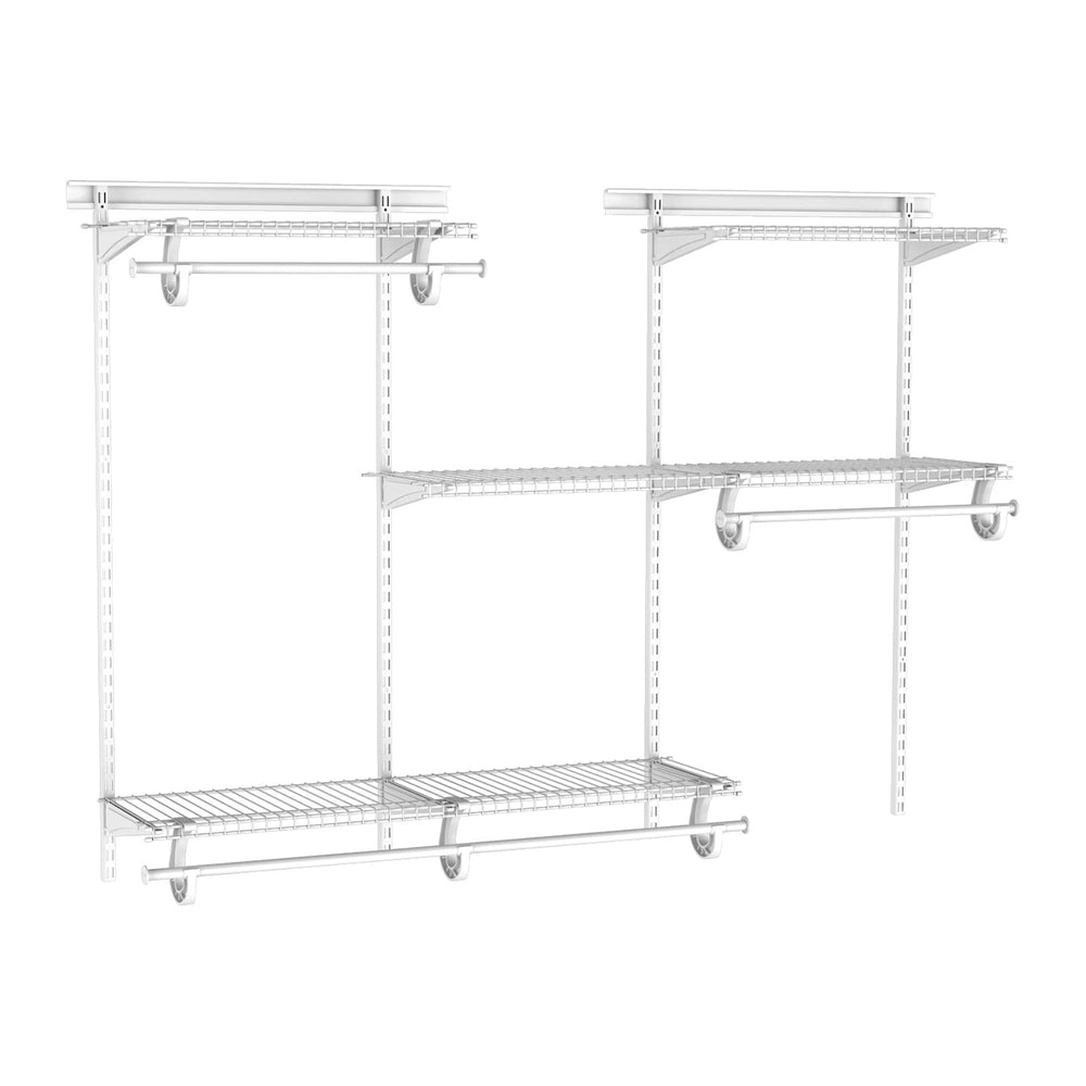 ClosetMaid ShelfTrack Wire Closet Organizer System, Adjustable from 4 to 6 Ft...