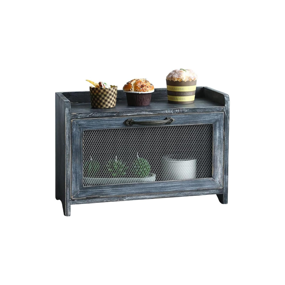 COLLECTIVE HOME - Storage Cabinet, Mini Countertop Cabinet, Wood Organizer fo...
