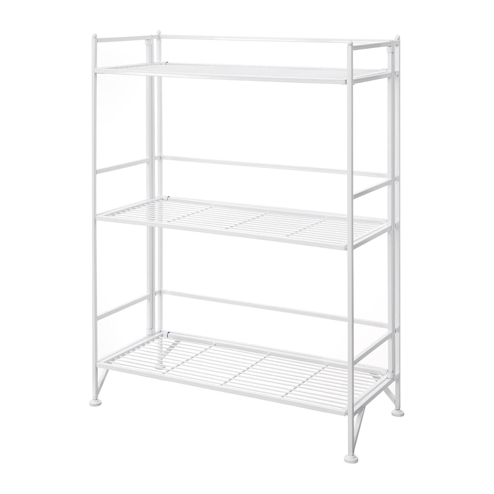 Convenience Concepts Xtra Storage Shelves - 3-Tier Wide Folding Metal Storage...
