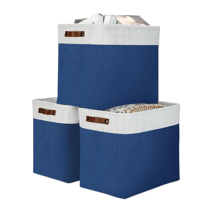 DULLEMELO 51L Large Baskets for Storage, Large Rectangular Baskets for Shelves