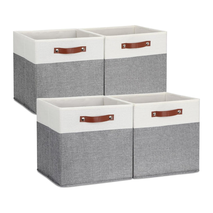 DULLEMELO Storage Cubes 13 inch, Collapsible Sturdy Cube Storage Bins