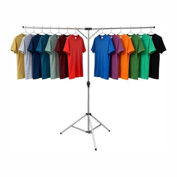 Foldable Portable Space Saving Stainless Steel Clothes Drying Rack.
