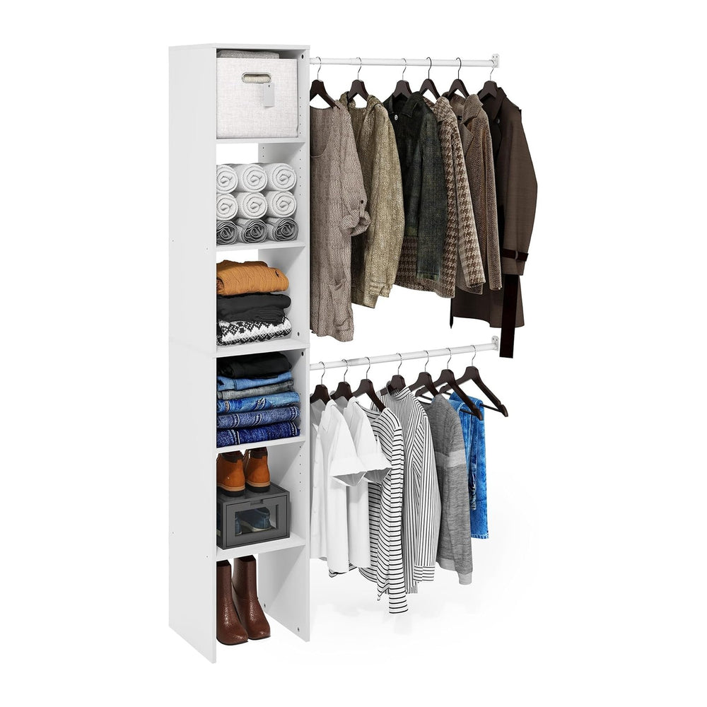 Furinno FANO Closet Organizers and Storage, 5-Tier Closet Storage Organizer w...