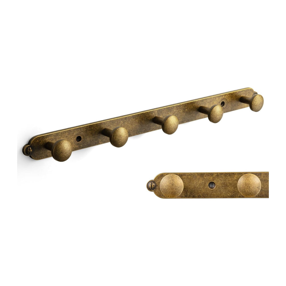Goo-Ki Antique Brass Coat Rack Wall Mount, Heavy Duty Zinc Wall Mounted Coat ...