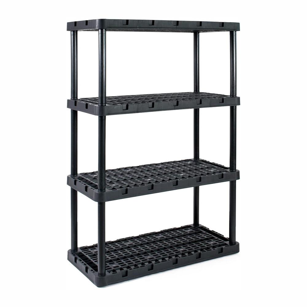 Gracious Living 4 Shelf Unit, Heavy-Duty Shelving Storage Rack for Home and G...