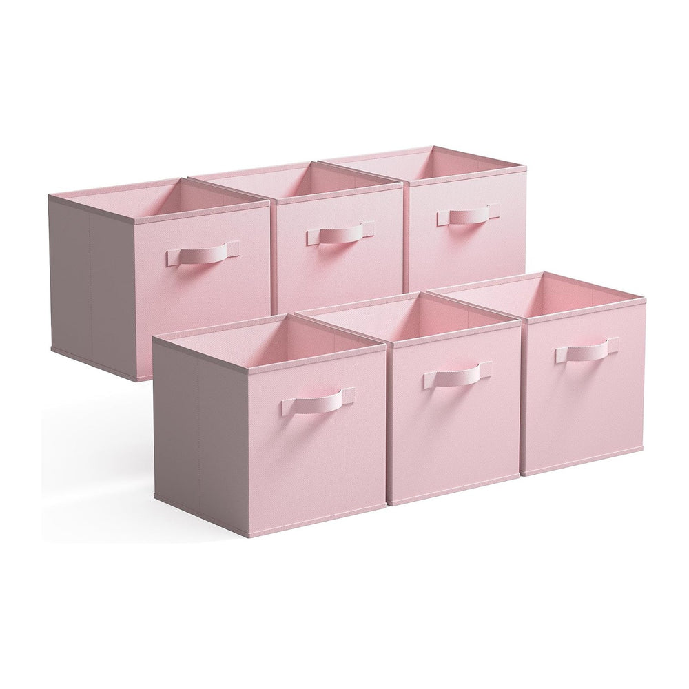 GRANNY SAYS 13x13 Cube Storage, Pink Storage Cube Organizer Bins, 6-Pack