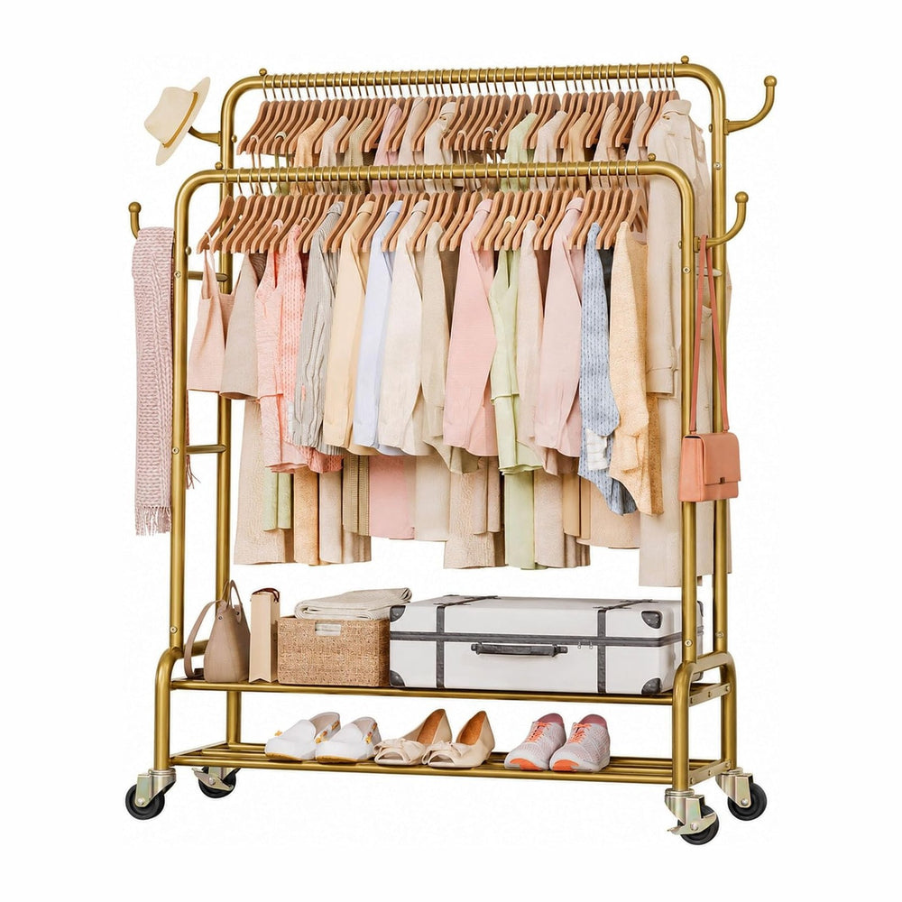 Homde Sturdy Garment Rack for Bedroom: 265 lbs Heavy Duty Clothes Organizer