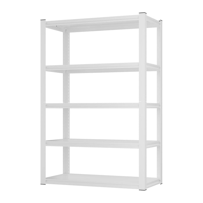 Homdox 72”H Garage Shelving, 1650LBS Heavy Duty Storage Shelves, 5 Tier Adjustable Metal Shelves for Storage, Industrial Shelving Commercial Utility Shelf, 36" W x 16" D x 72" H, White