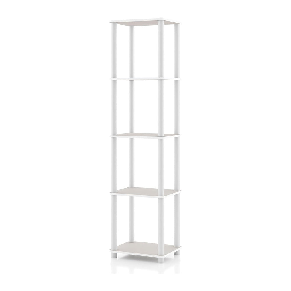 Homes: Inside + Out Apexa Modern 5-Tier Narrow Shelving Units, Collectibles D...