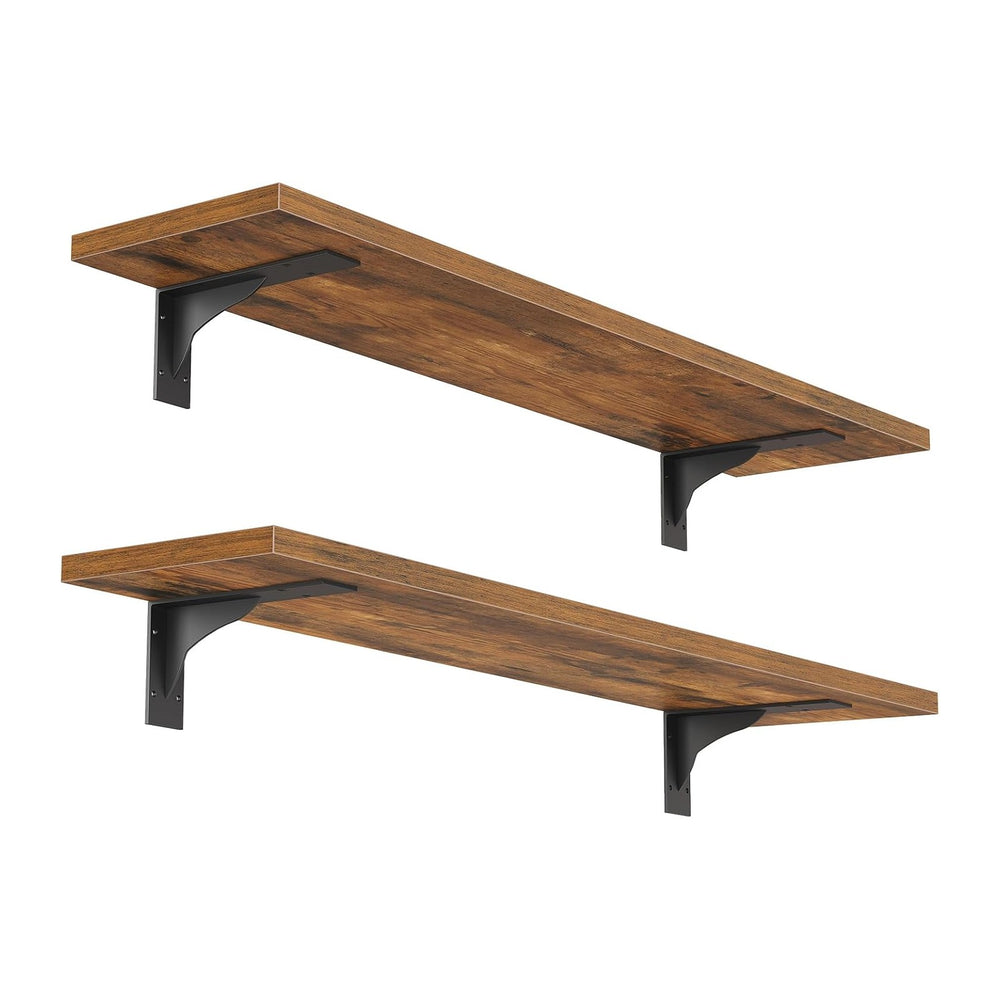 HOOBRO Floating Shelves for Wall, 23.6" Wall Mounted Shelves Set of 2