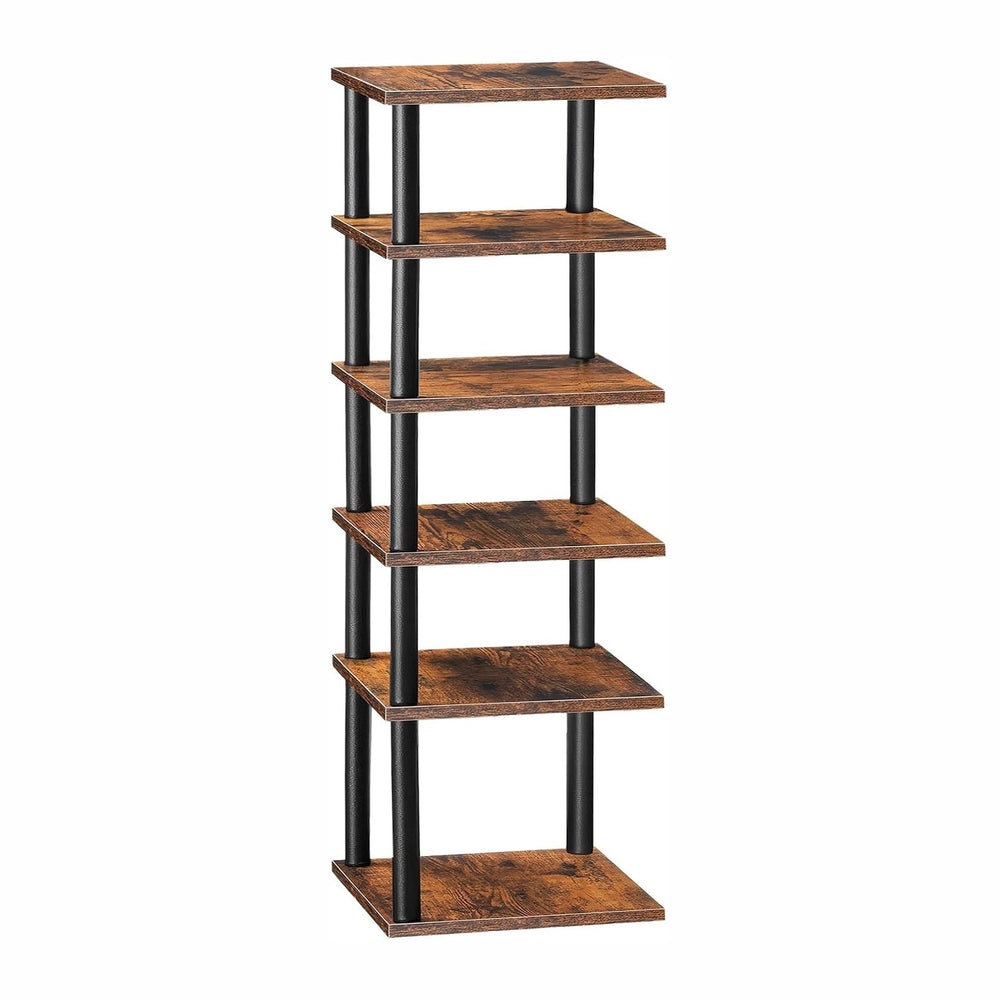 HOOBRO Vertical Shoe Rack, 6-Tier Narrow Shoe Shelf, Shoe Storage Organizer f...